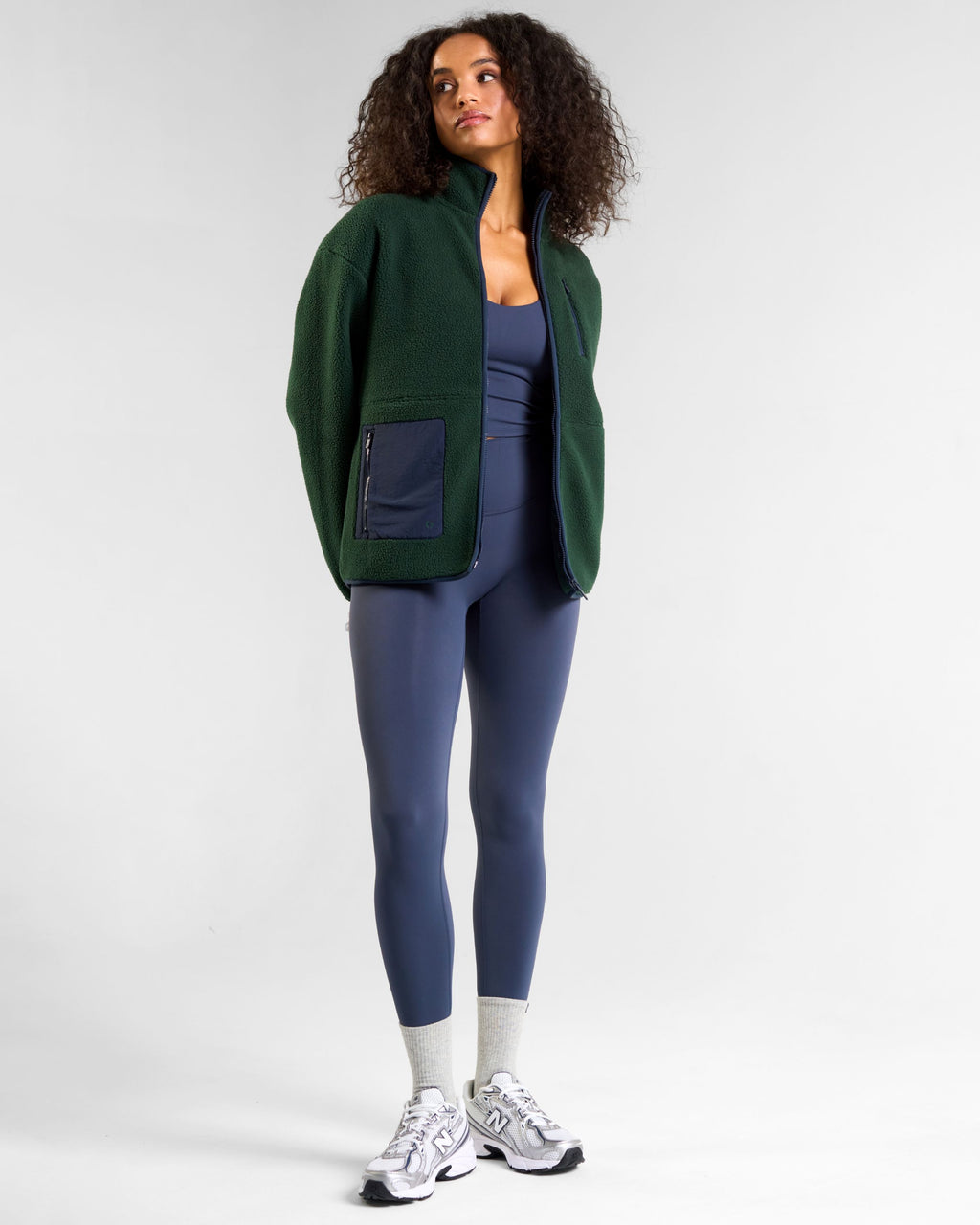 OUTSIDER Zip Up Fleece Heritage Green
