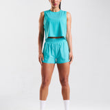 RUNSeries Cropped Tank Fresh Aqua