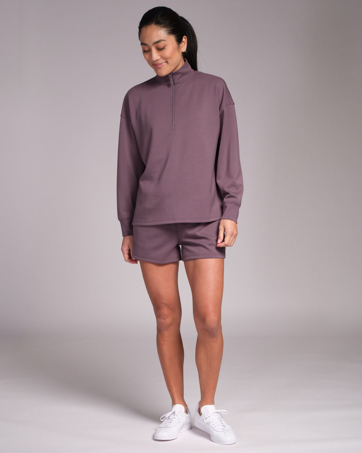 All-Day-Wear Half Zip Sweatshirt Flint