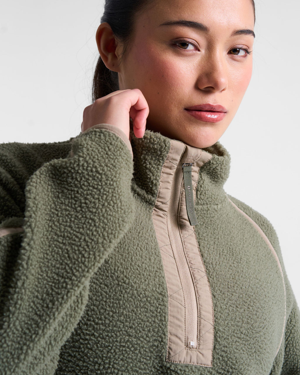 Ascend 1/4 Zip Fleece Dusty Olive