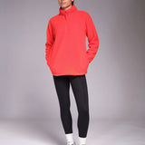 Ascend 1/4 Zip Fleece Bright Red