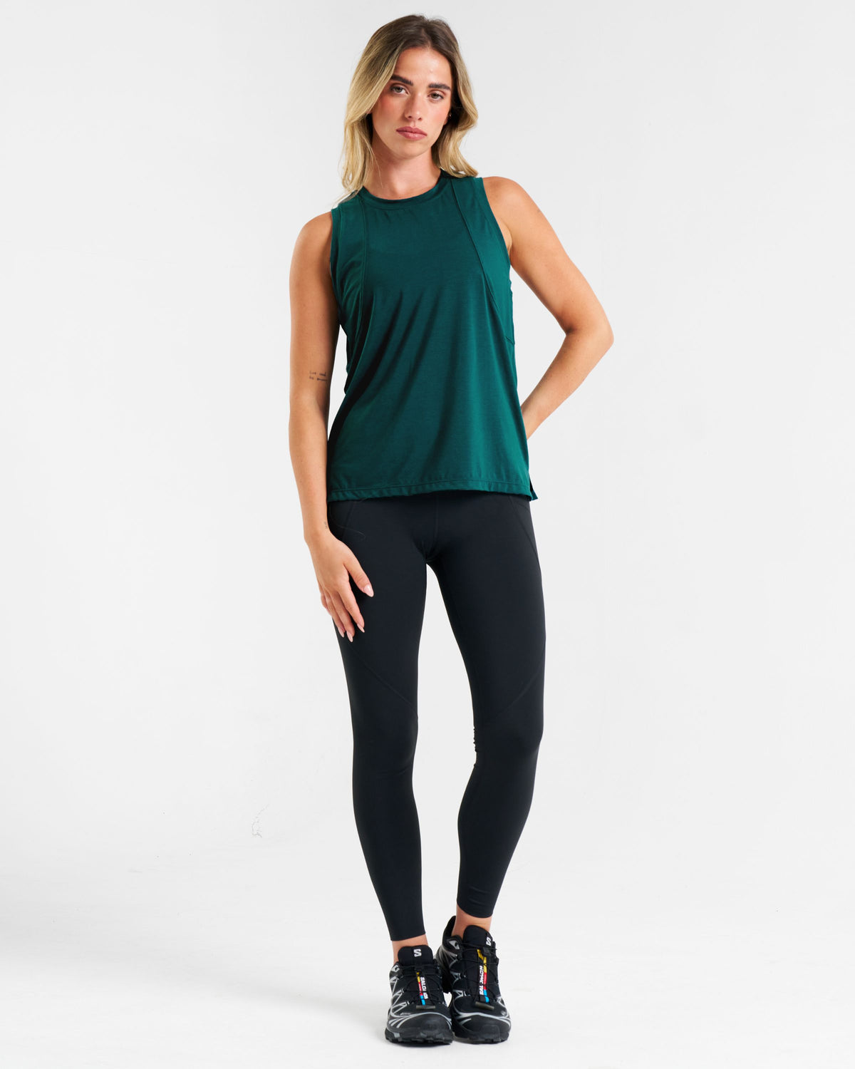 Core Lyocell Blend Active Vest Dark Teal