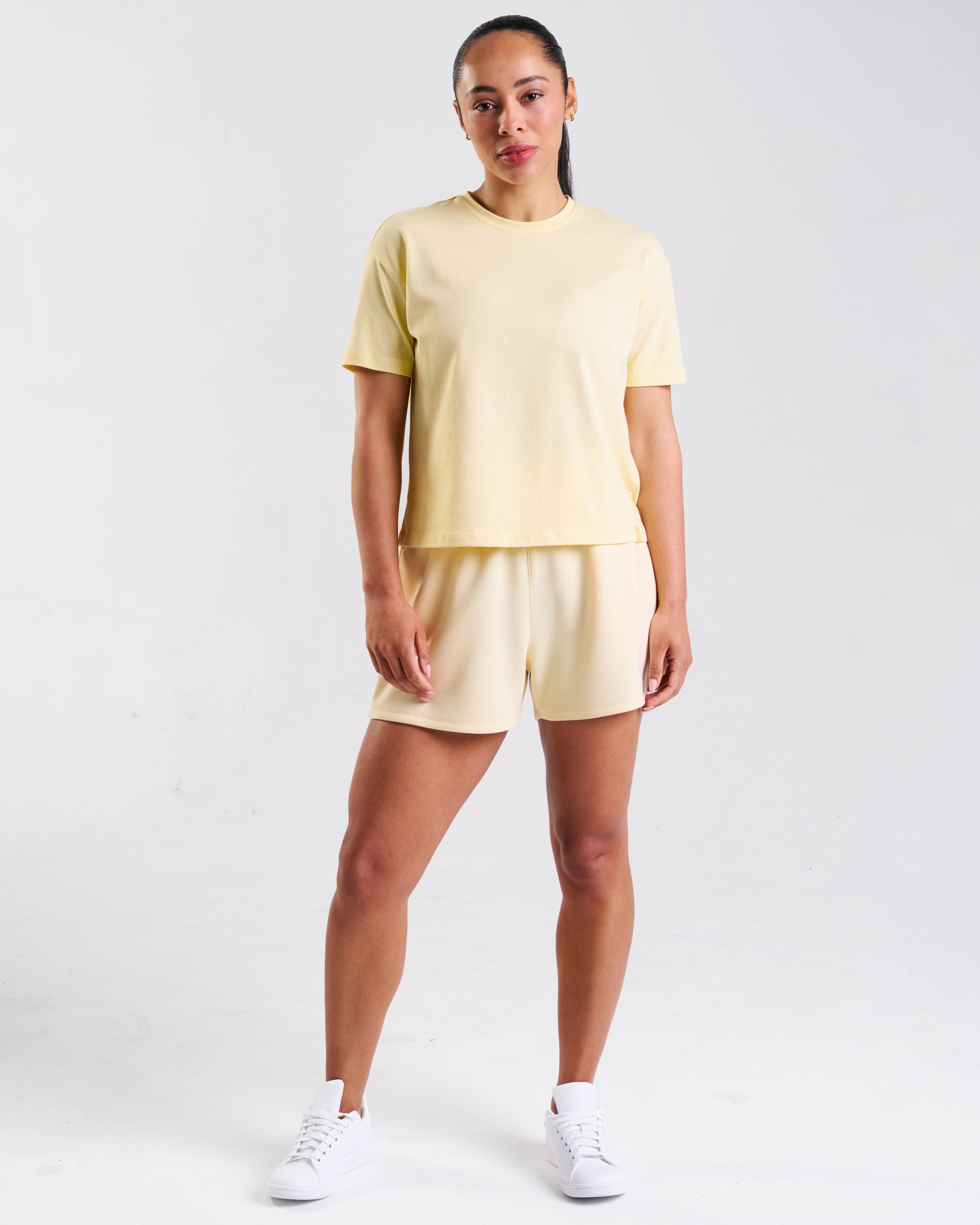 All-Day-Wear High-Rise Shorts Butter Yellow