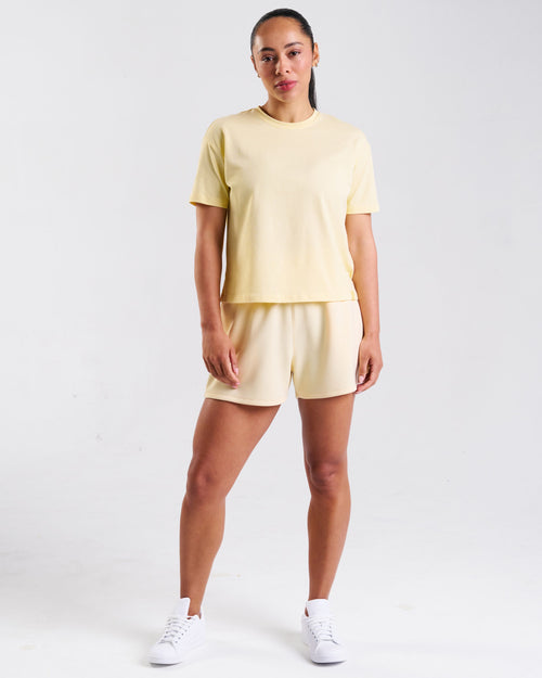 All-Day-Wear High-Rise Shorts Butter Yellow