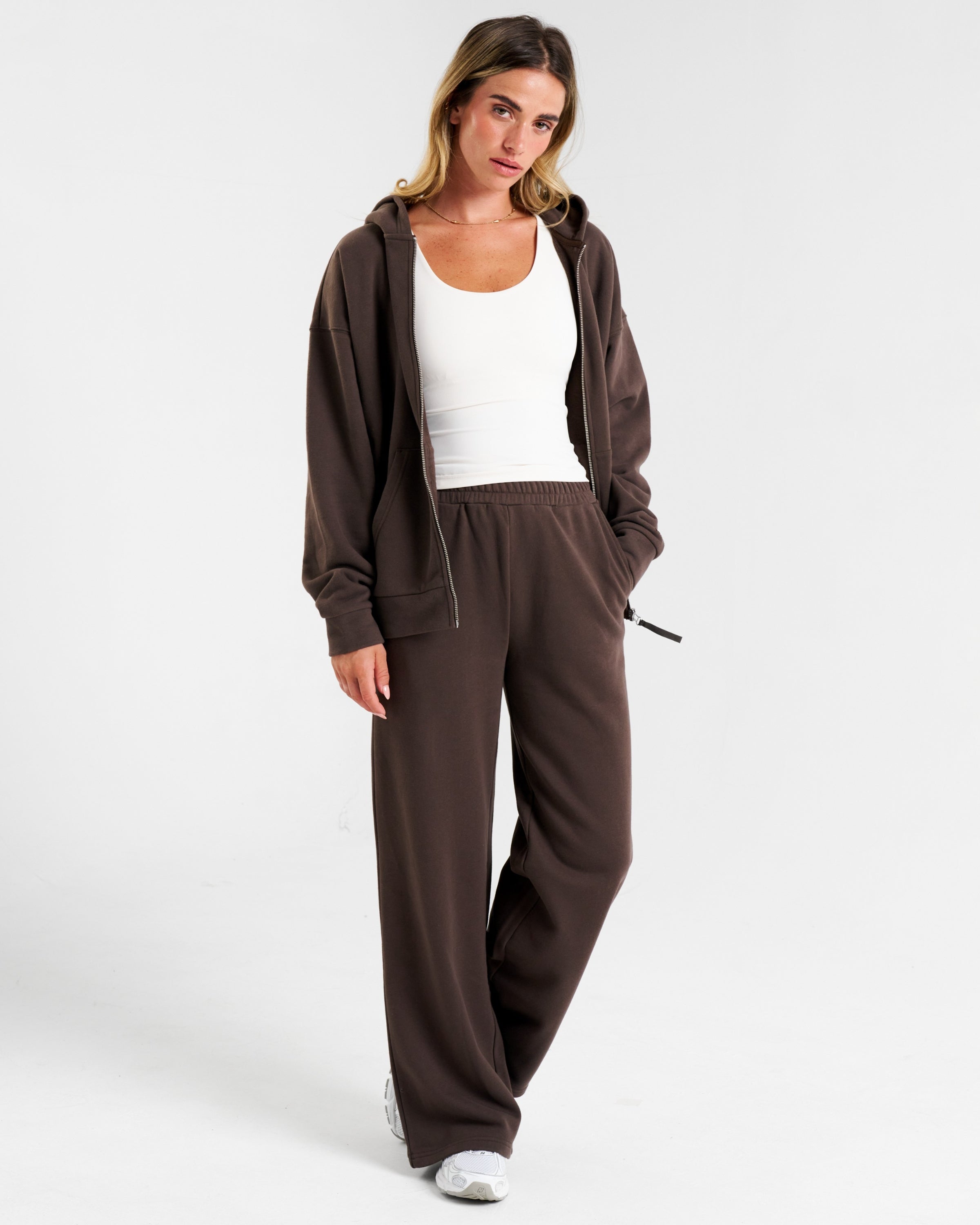 Clubhouse Relaxed Straight Leg Joggers Espresso