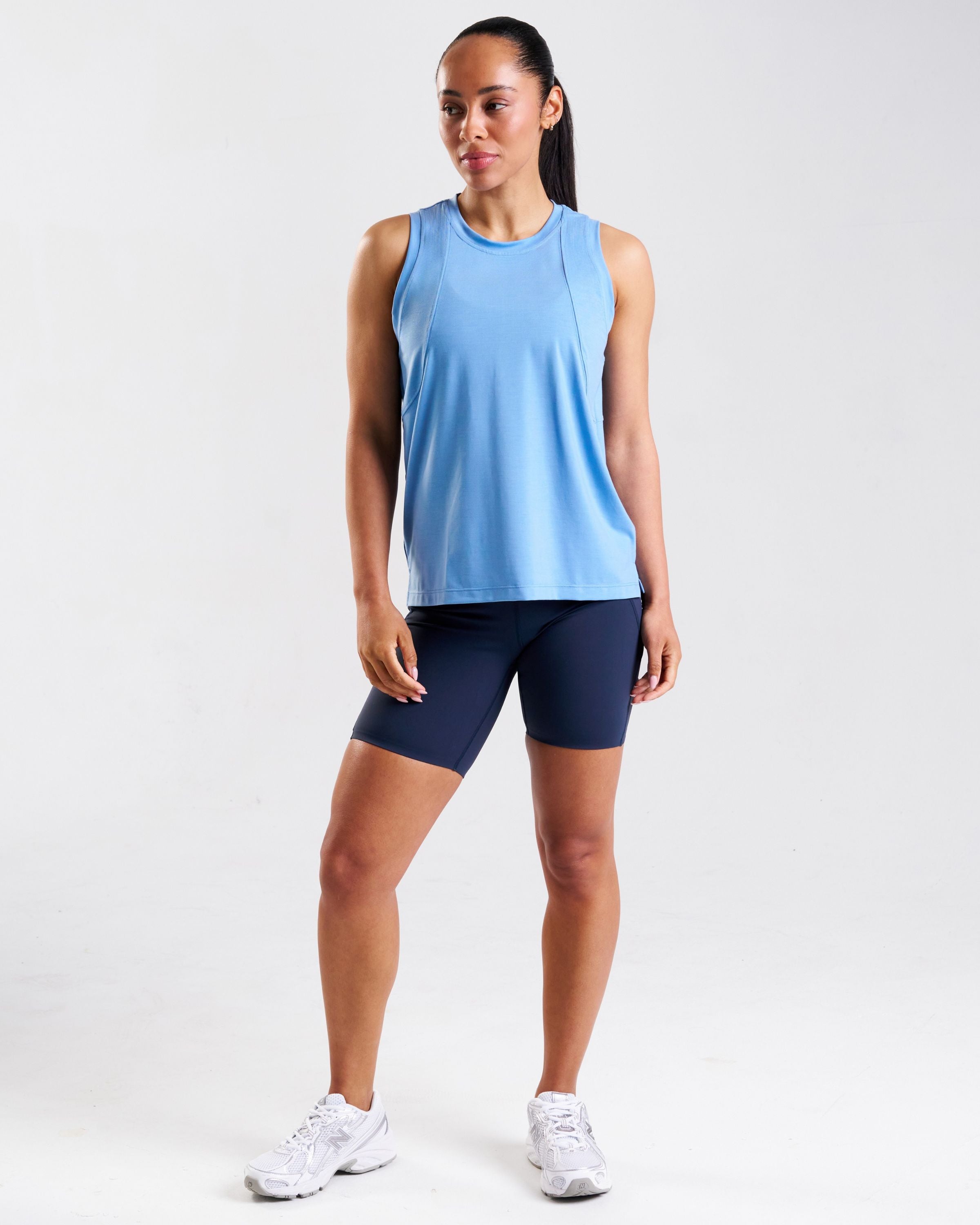 Core Lyocell Blend Active Vest Sky Blue