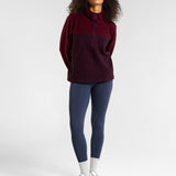 Ascend Half Snap Fleece Cherry Lacquer