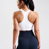 SOLID Seamless Sports Bra White