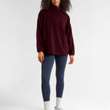 Ascend 1/4 Zip Fleece Cherry Lacquer