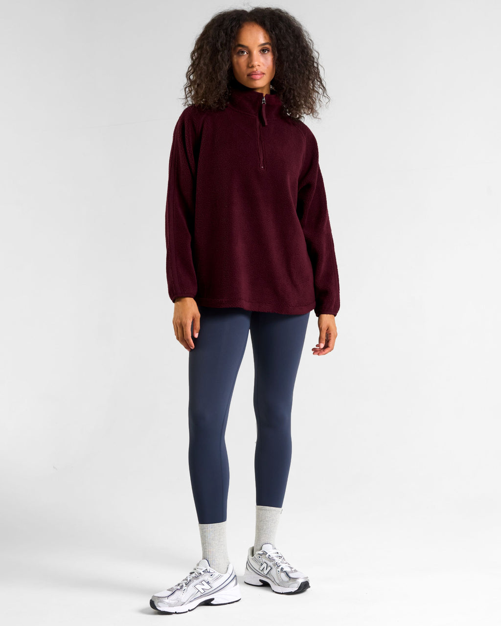 Ascend 1/4 Zip Fleece Cherry Lacquer