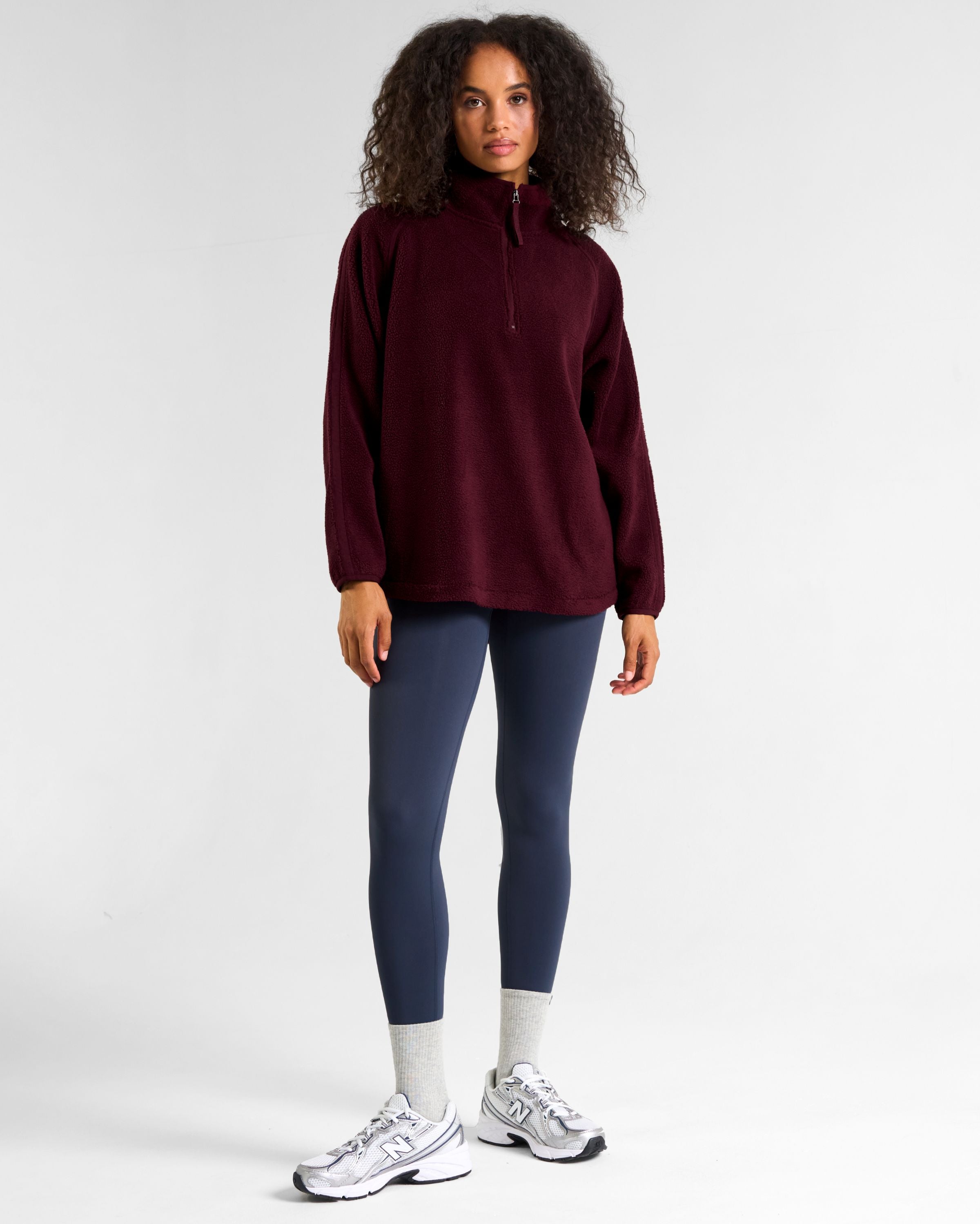 Ascend 1/4 Zip Fleece Cherry Lacquer