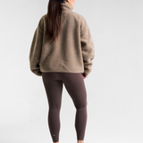 Summit Zip Through Borg Fleece Oat