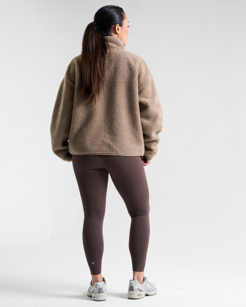 Summit Zip Through Borg Fleece Oat