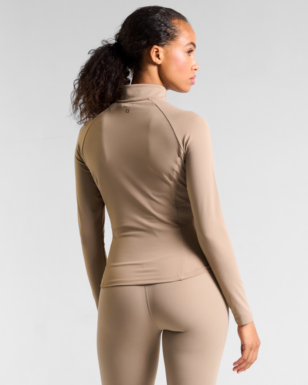 All-Day-Wear Zip Up Jacket Sandy Taupe