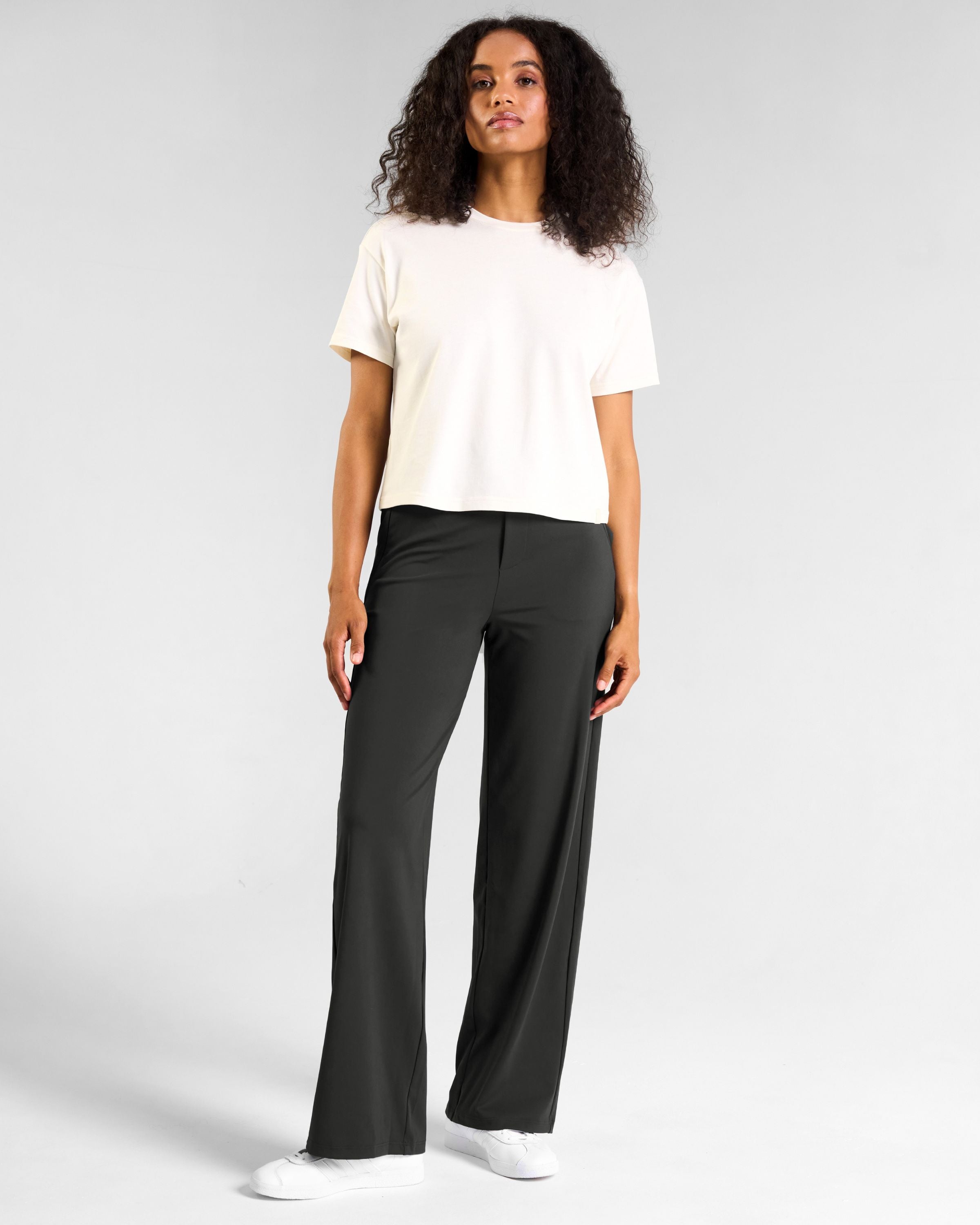 All-Day-Wear Wide Leg Trouser Asphalt Grey