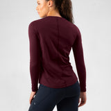 Core Long Sleeve Top Cherry Lacquer