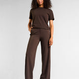All-Day-Wear Wide Leg Trouser Espresso