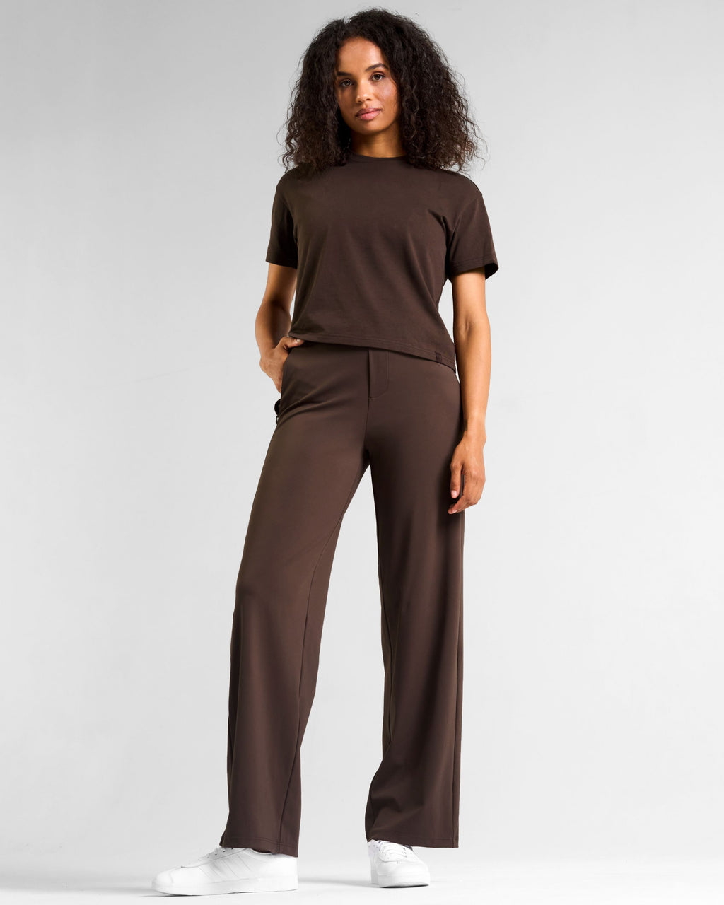 All-Day-Wear Wide Leg Trouser Espresso