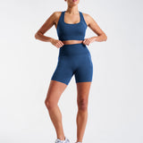 SOLID Seamless 6" Short Dark Blue