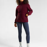 OUTSIDER Zip Up Fleece Cherry Lacquer