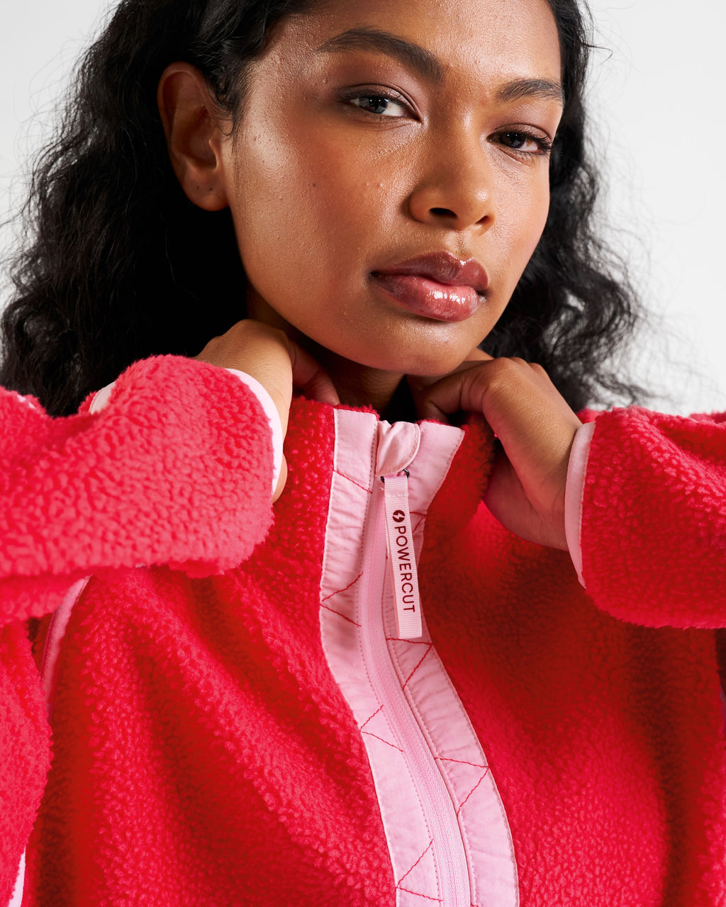 Ascend Quarter Zip Fleece Raspberry Pink