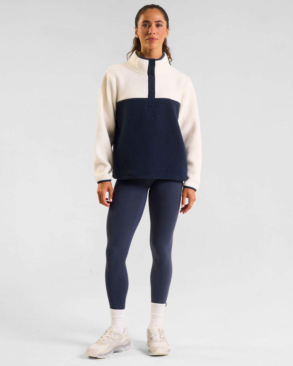 Ascend Half Snap Fleece Marshmallow