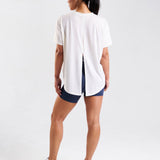Core Lyocell Blend Tie Back T-Shirt Coconut Milk