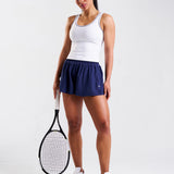 Court Piping Detail Tank Top White