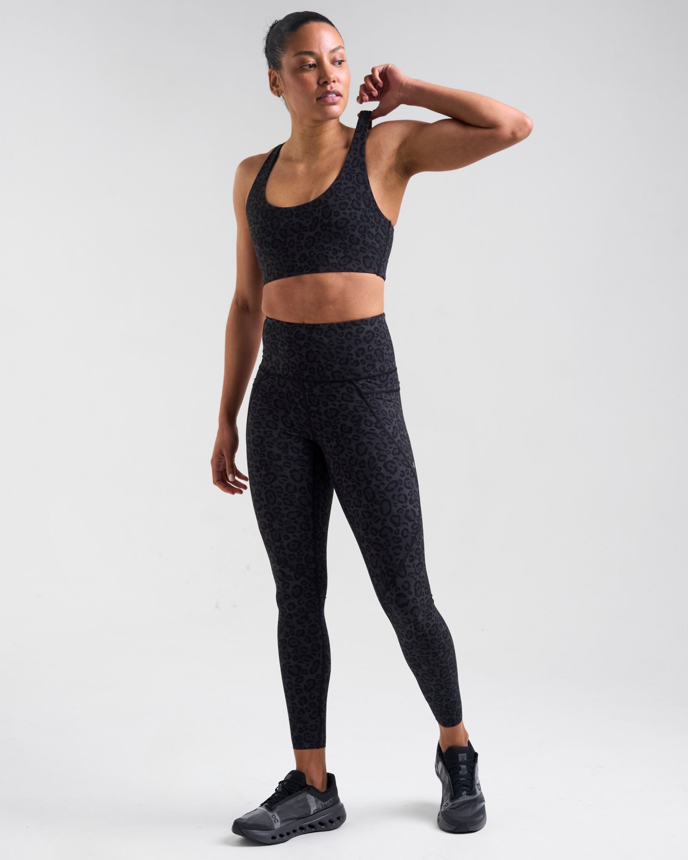 Sculpt High-Waisted Leggings Leopard Black