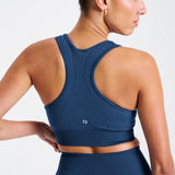 SOLID Seamless Sports Bra Dark Blue