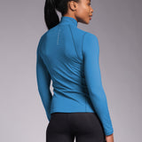 Sculpt Perform Half Zip Vintage Blue