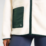 OUTSIDER Zip Up Fleece Marshmallow