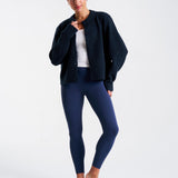 SoftKnit Button Up Cardigan Deep Navy