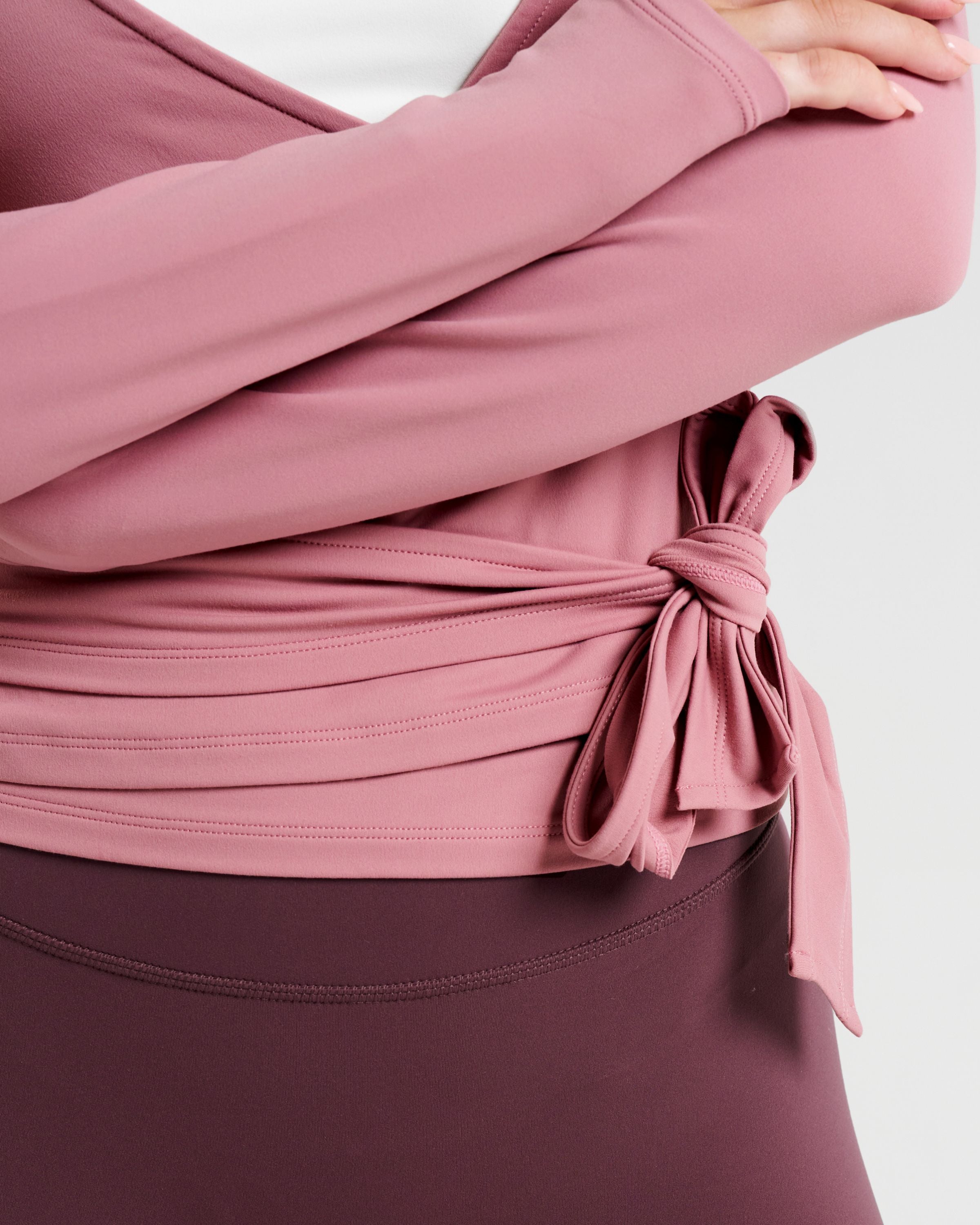 CloudMove Wrap Top Dusty Pink