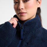 Summit Zip Through Borg Fleece Outerspace Navy