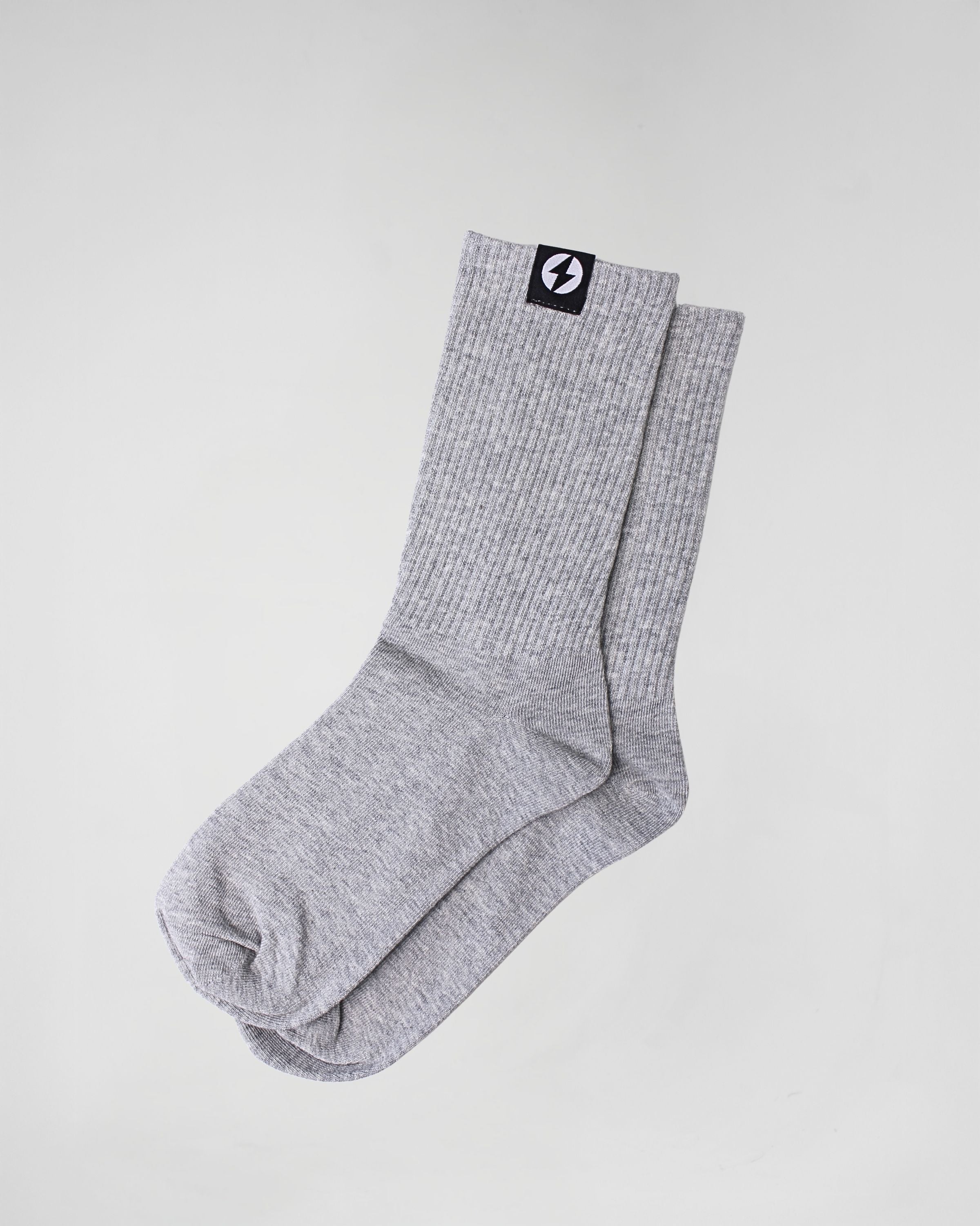 Unisex Crew Sock Heather Grey