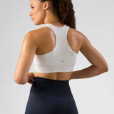 SOLID Seamless Sports Bra White