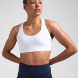Sculpt Medium Support Sports Bra White