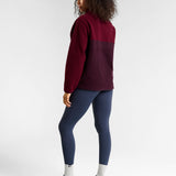 Ascend Half Snap Fleece Cherry Lacquer
