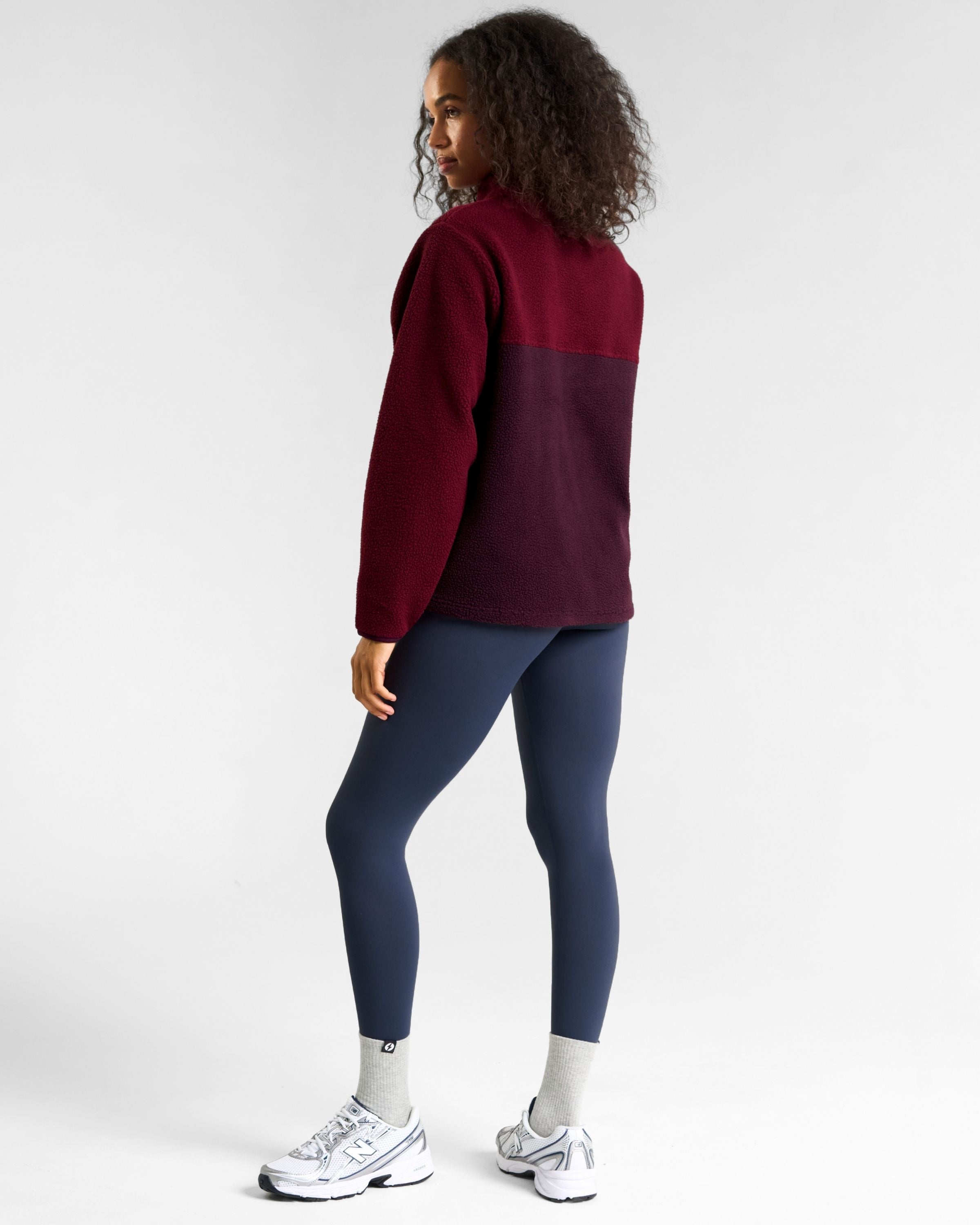 Ascend Half Snap Fleece Cherry Lacquer
