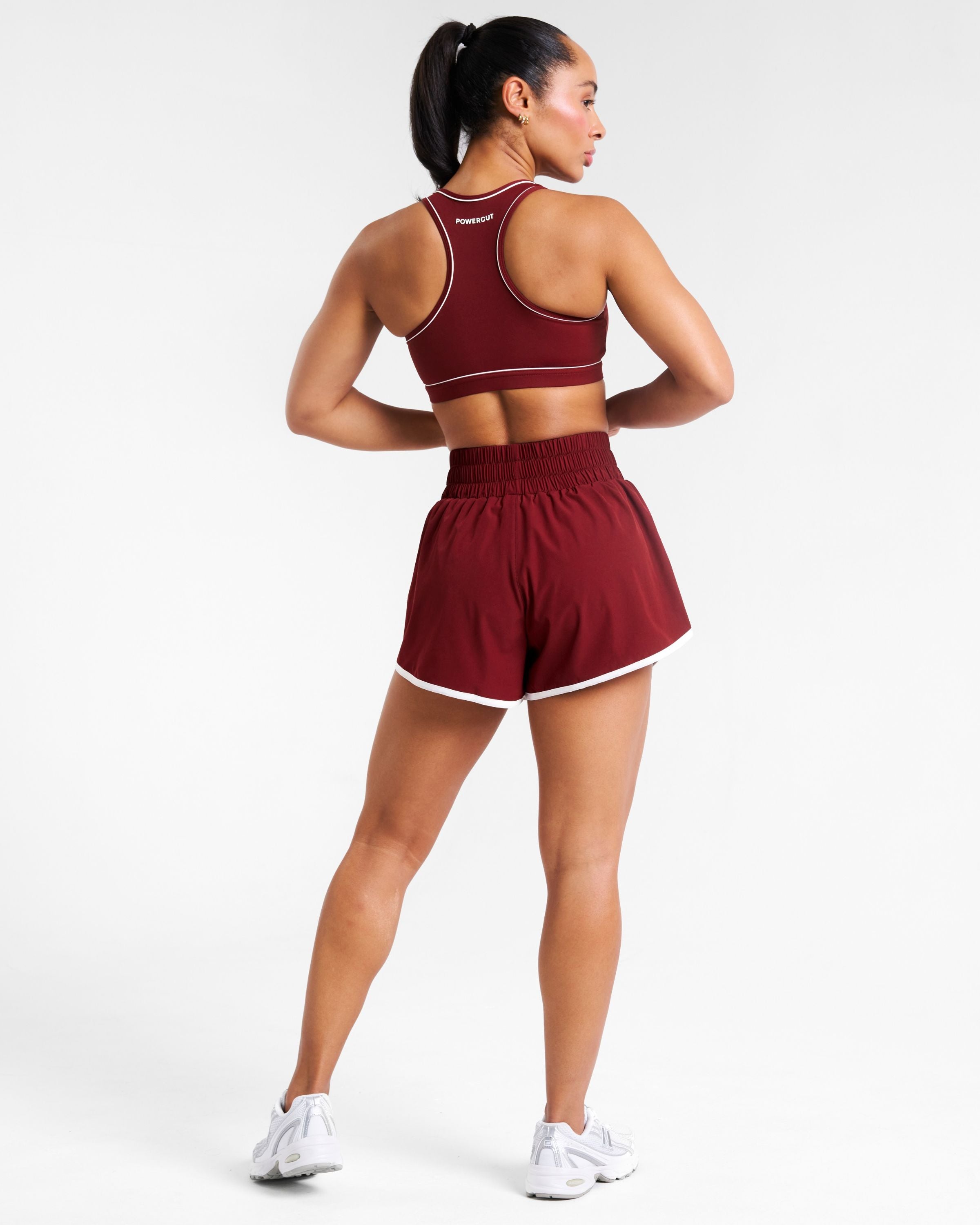 Legacy Binding Detail Track Shorts Cabernet