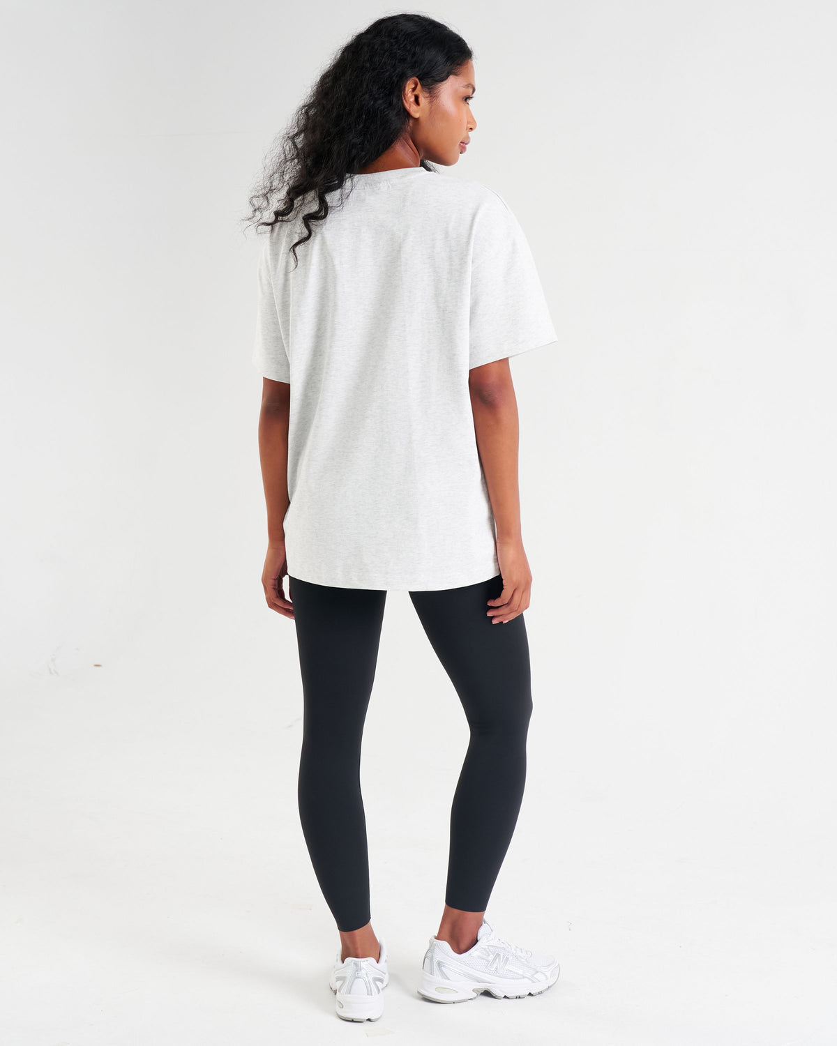 Clubhouse Oversized T-Shirt Light Grey Marl