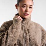 Summit Zip Through Borg Fleece Oat