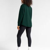All-Day-Wear Half Zip Sweatshirt Heritage Green