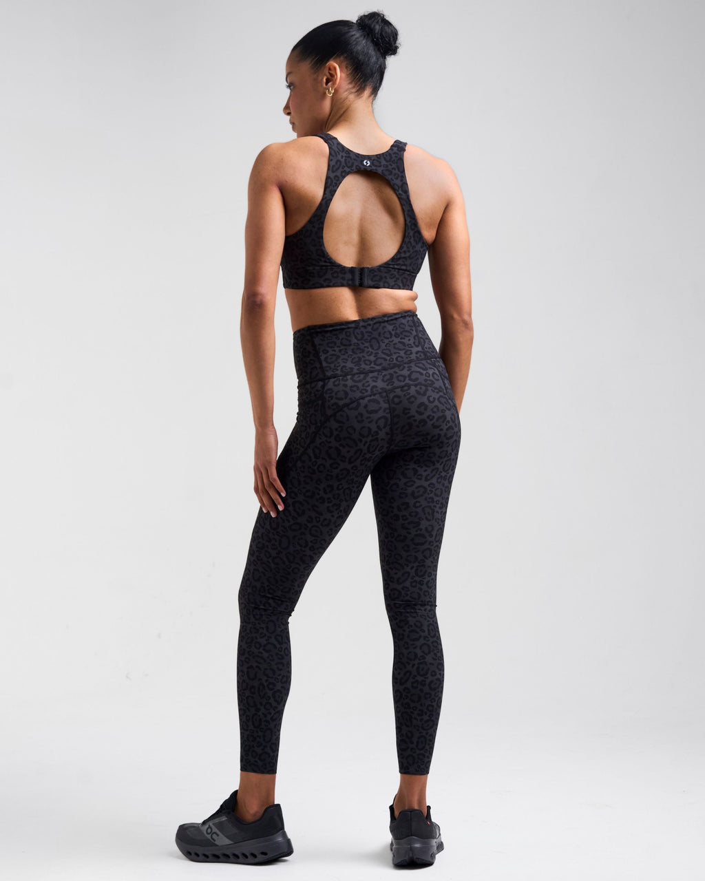 Sculpt High-Waisted Leggings Leopard Black