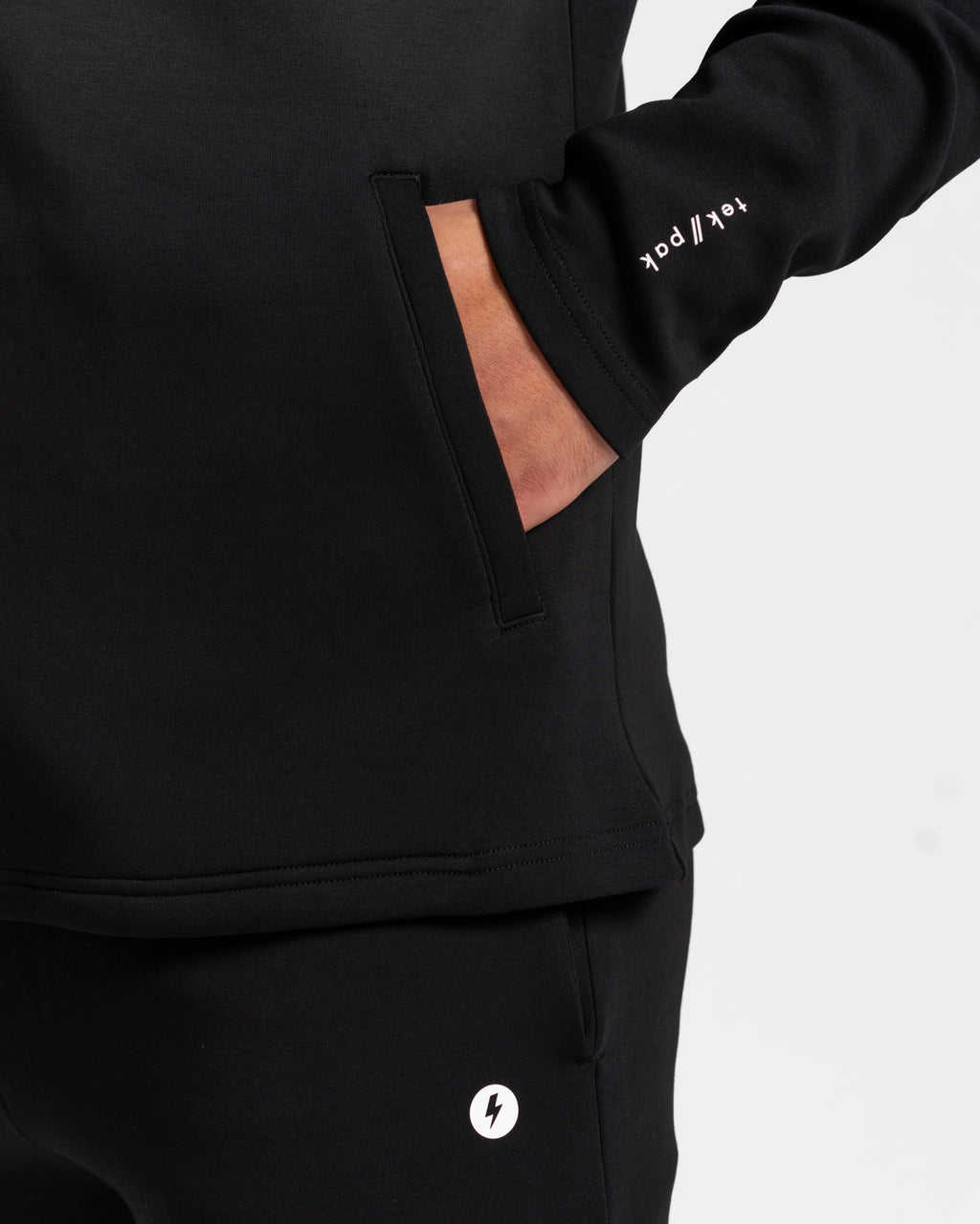 tek//pak Black Men's Full Zip Hoodie