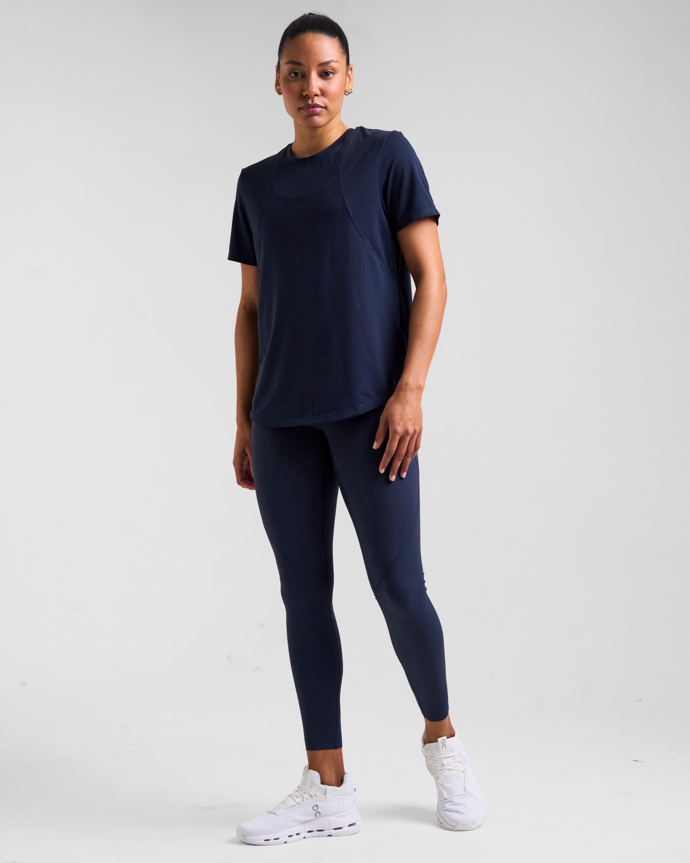 Core Lyocell Blend Active T-Shirt Outerspace Navy