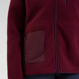 OUTSIDER Zip Up Fleece Cherry Lacquer