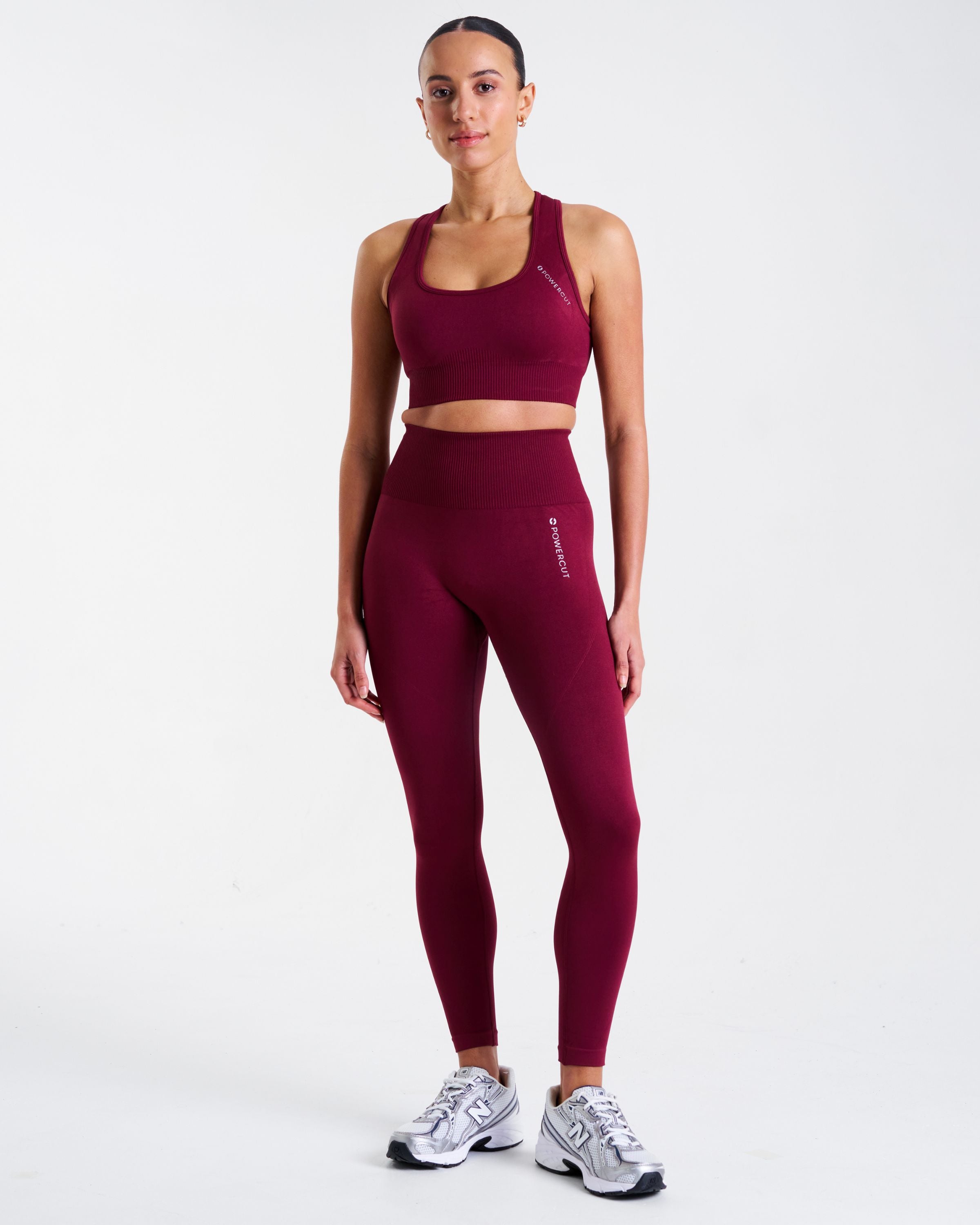 SOLID Seamless Sports Bra Cherry Lacquer