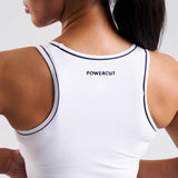 Court Piping Detail Tank Top White